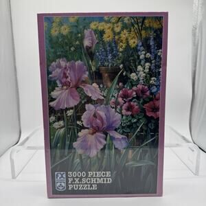 FX Schmid "Garden Fantasy" 3000pc Puzzle 46x33 Beautiful Flowers.